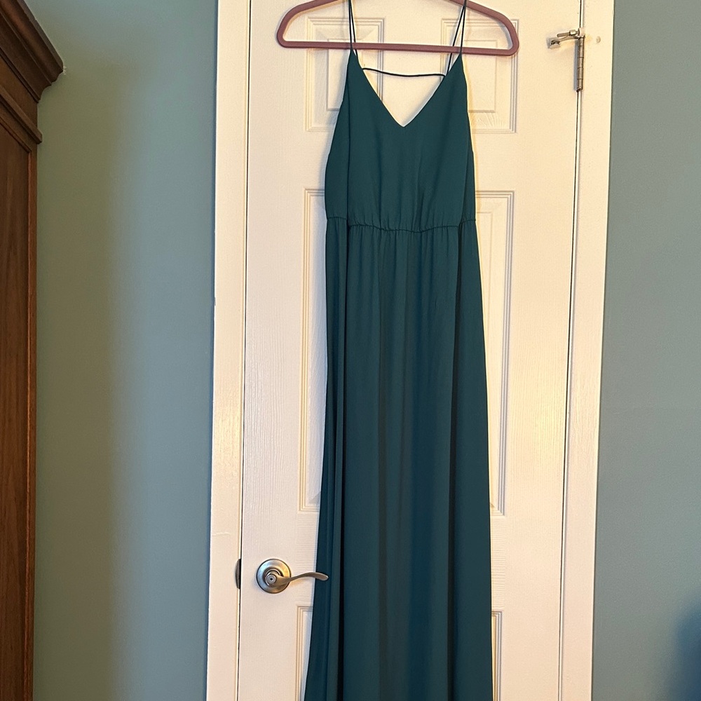 LOFT Teal Maxi Dress